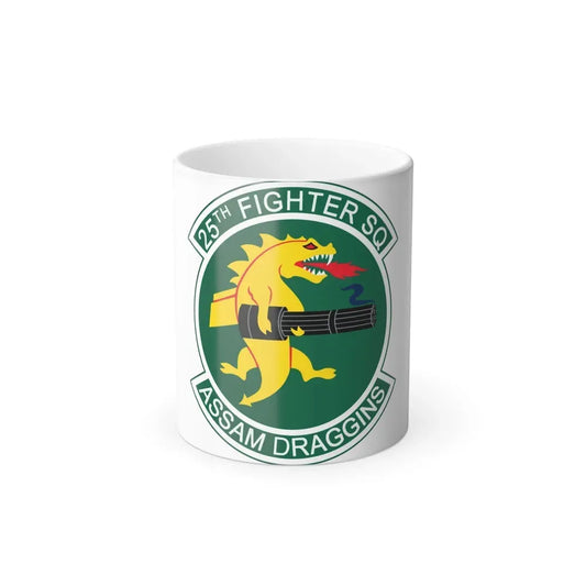 25th Fighters Sq (U.S. Air Force) Color Changing Coffee Mug 11oz - Go Mug Yourself