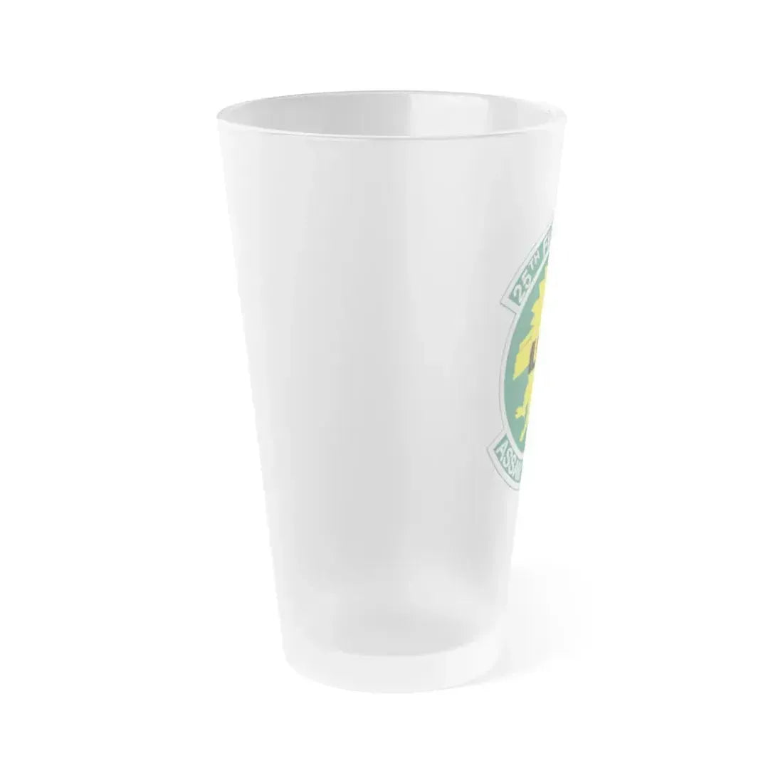 25th Fighters Sq (U.S. Air Force) Frosted Pint Glass 16oz - Go Mug Yourself