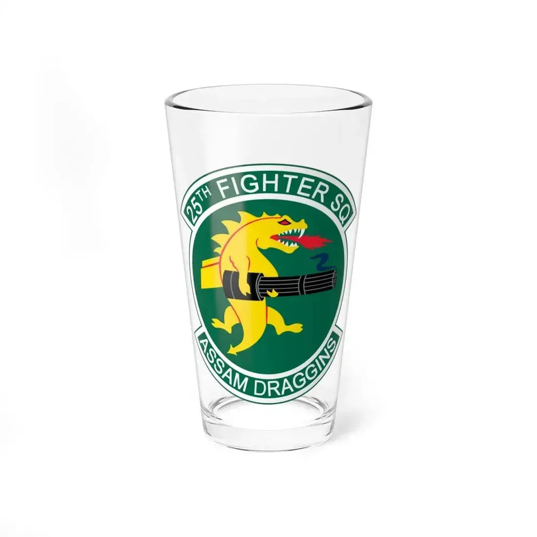 25th Fighters Sq (U.S. Air Force) Pint Glass 16oz 16oz - Go Mug Yourself