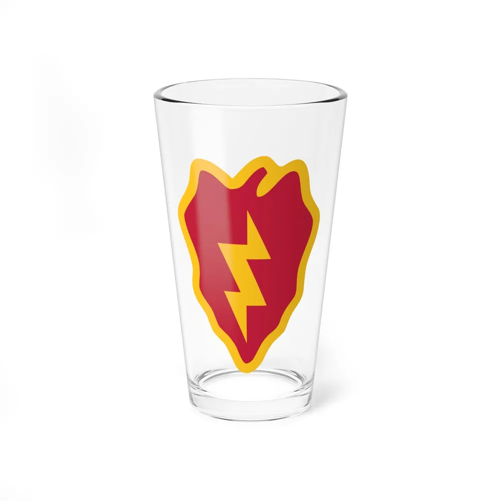 25th Infantry Division shoulder sleeve insignia (U.S. Army) Pint Glass 16oz-16oz-Go Mug Yourself