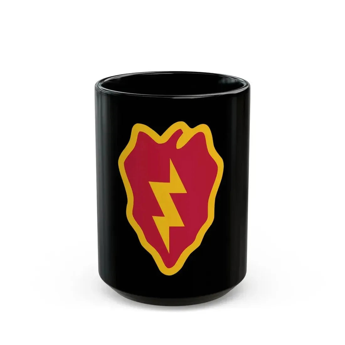 25th Infantry Division shoulder sleeve insignia (U.S. Army) Black Coffee Mug 15oz - Go Mug Yourself