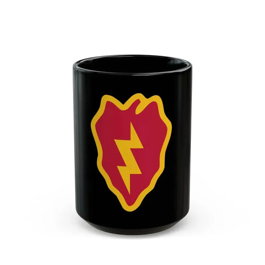 25th Infantry Division shoulder sleeve insignia (U.S. Army) Black Coffee Mug 15oz - Go Mug Yourself
