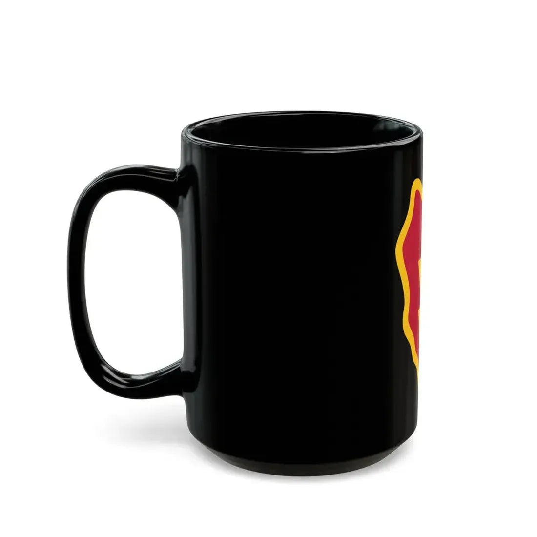 25th Infantry Division shoulder sleeve insignia (U.S. Army) Black Coffee Mug - Go Mug Yourself