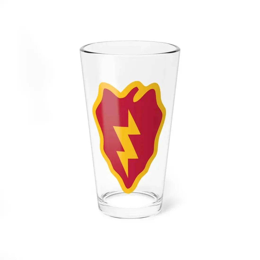 25th Infantry Division shoulder sleeve insignia (U.S. Army) Pint Glass 16oz 16oz - Go Mug Yourself