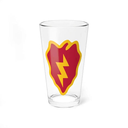 25th Infantry Division shoulder sleeve insignia (U.S. Army) Pint Glass 16oz 16oz - Go Mug Yourself
