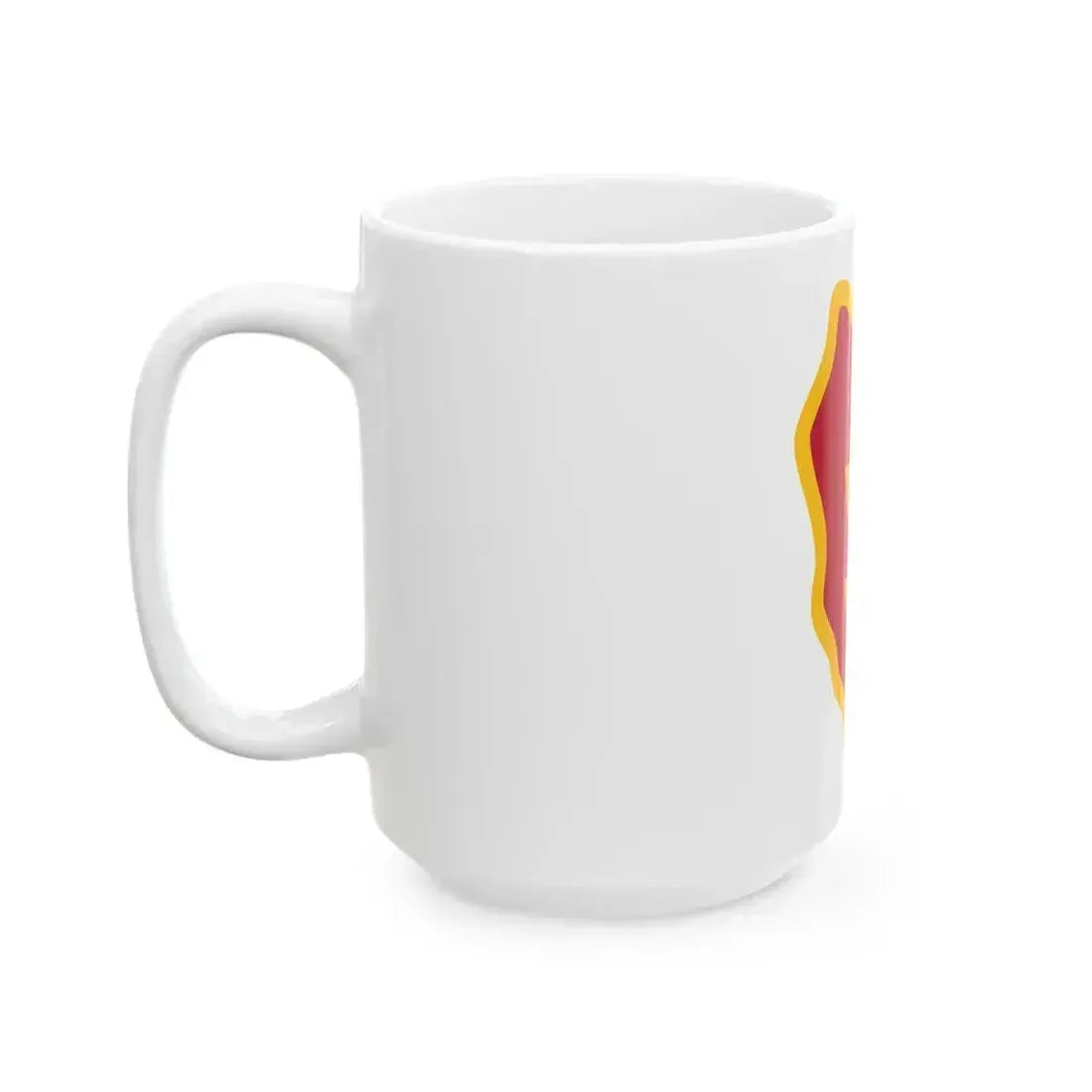 25th Infantry Division shoulder sleeve insignia (U.S. Army) White Coffee Mug - Go Mug Yourself