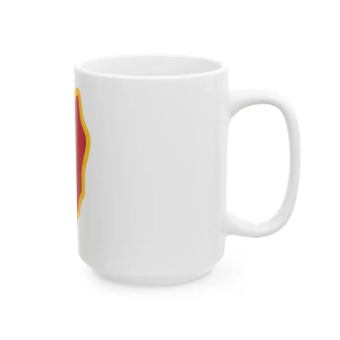 25th Infantry Division shoulder sleeve insignia (U.S. Army) White Coffee Mug - Go Mug Yourself