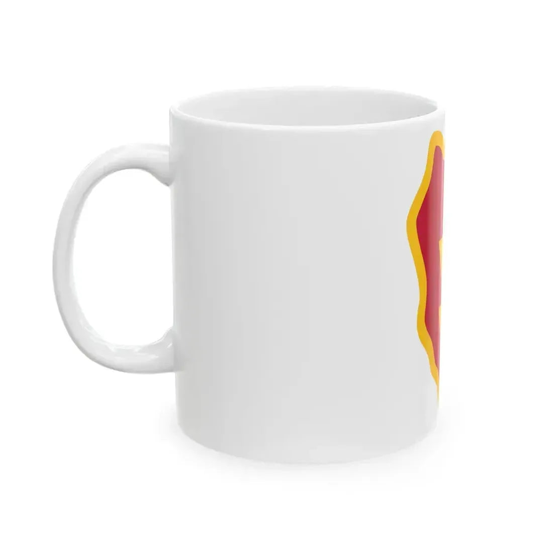 25th Infantry Division shoulder sleeve insignia (U.S. Army) White Coffee Mug - Go Mug Yourself