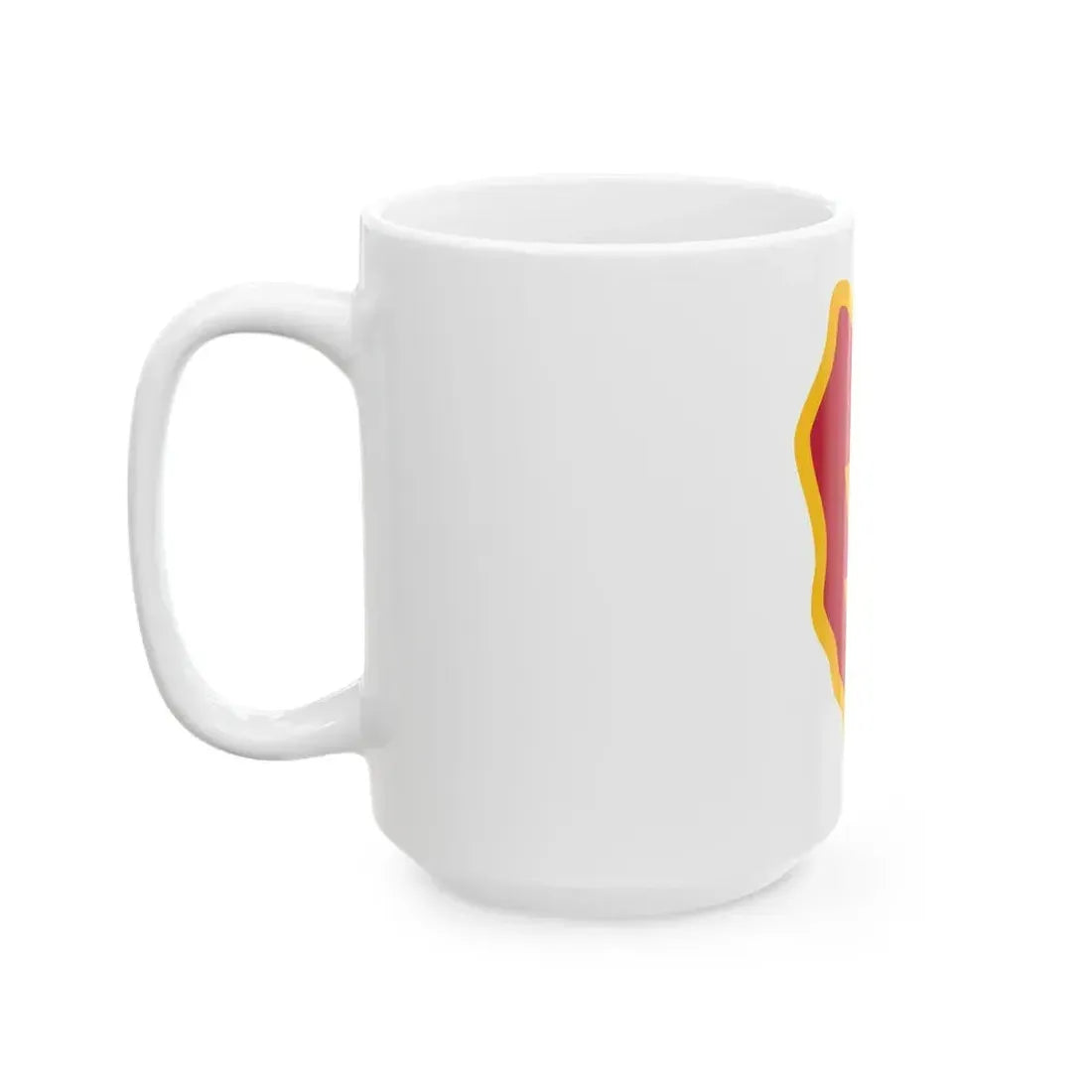 25th Infantry Division shoulder sleeve insignia (U.S. Army) White Coffee Mug - Go Mug Yourself
