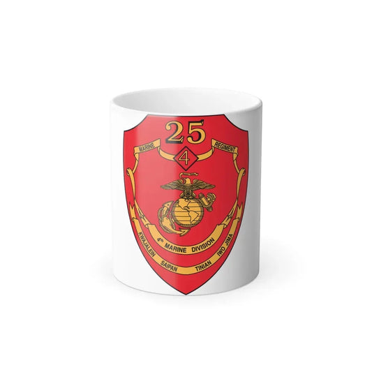 25th Marines Regiment (USMC) Color Changing Coffee Mug 11oz - Go Mug Yourself