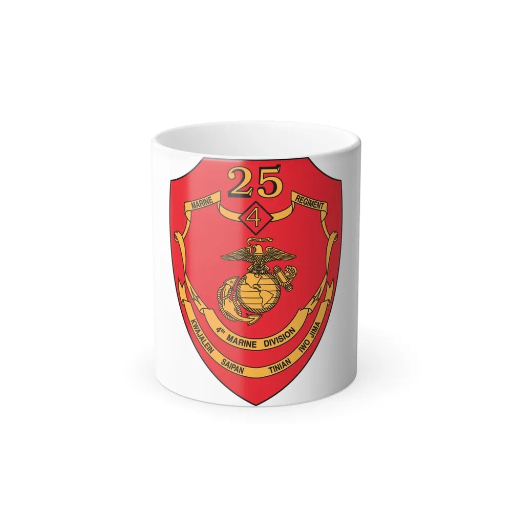 25th Marines Regiment (USMC) Color Changing Mug 11oz-11oz-Go Mug Yourself