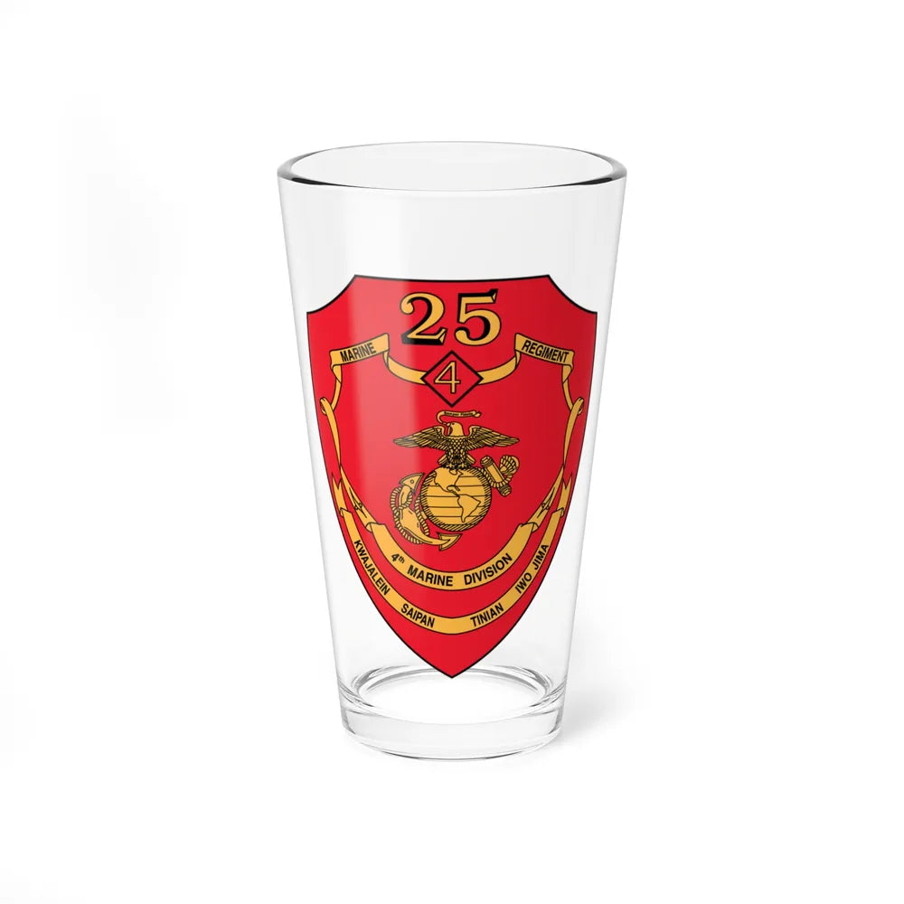 25th Marines Regiment (USMC) Pint Glass 16oz-16oz-Go Mug Yourself