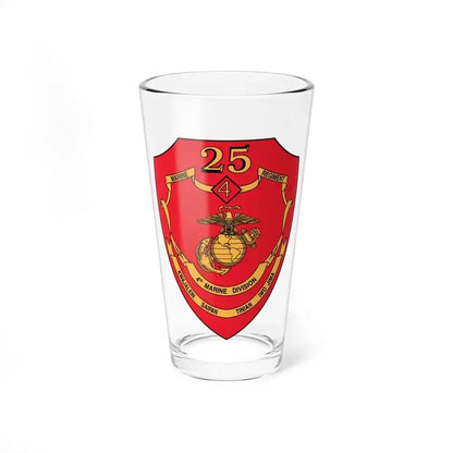 25th Marines Regiment (USMC) Pint Glass 16oz 16oz - Go Mug Yourself