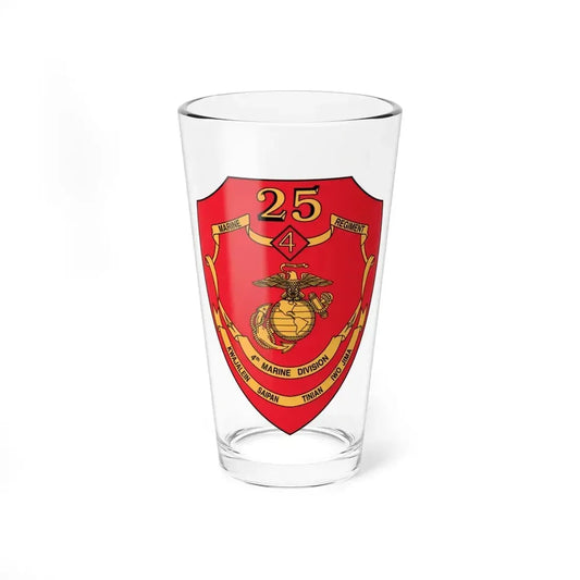 25th Marines Regiment (USMC) Pint Glass 16oz 16oz - Go Mug Yourself
