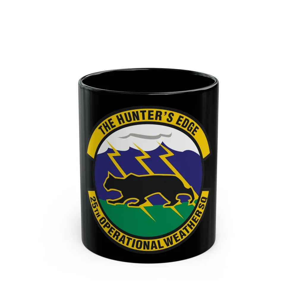 25th Operational Weather Squadron (U.S. Air Force) Black Coffee Mug-11oz-Go Mug Yourself