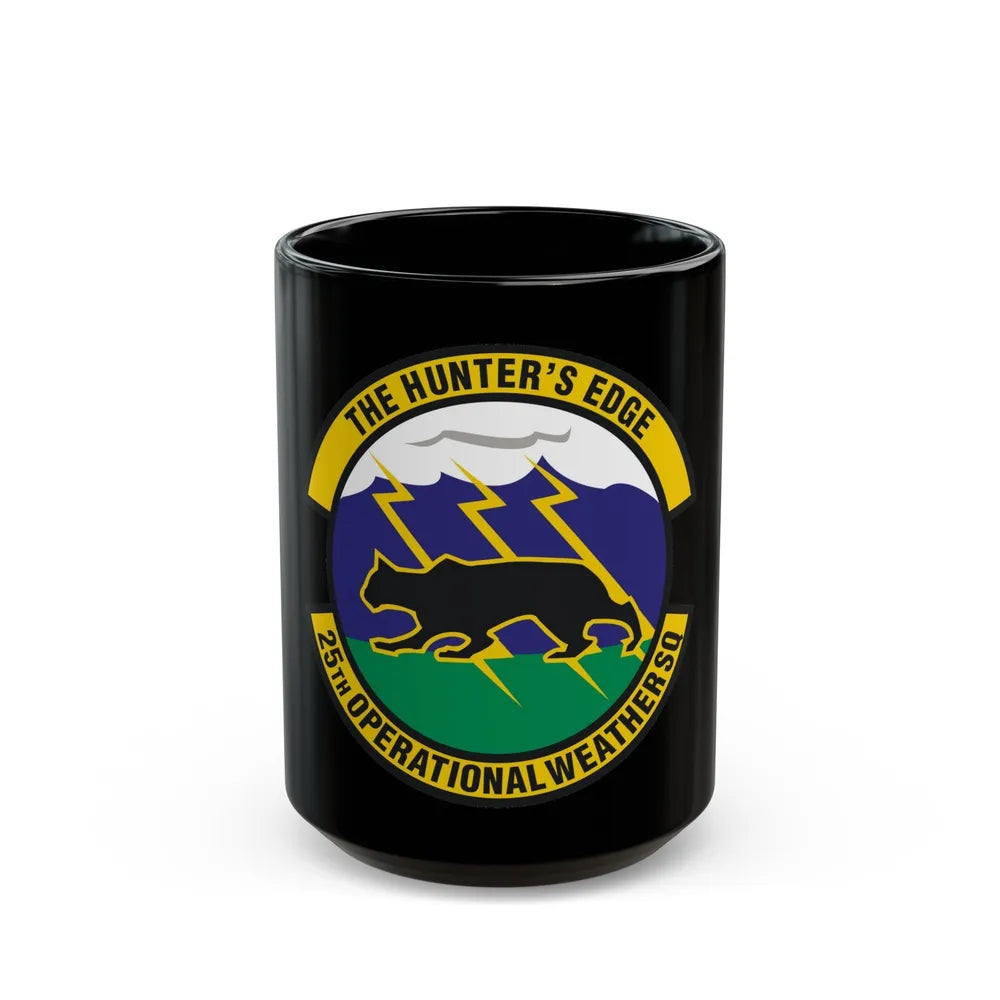 25th Operational Weather Squadron (U.S. Air Force) Black Coffee Mug-15oz-Go Mug Yourself