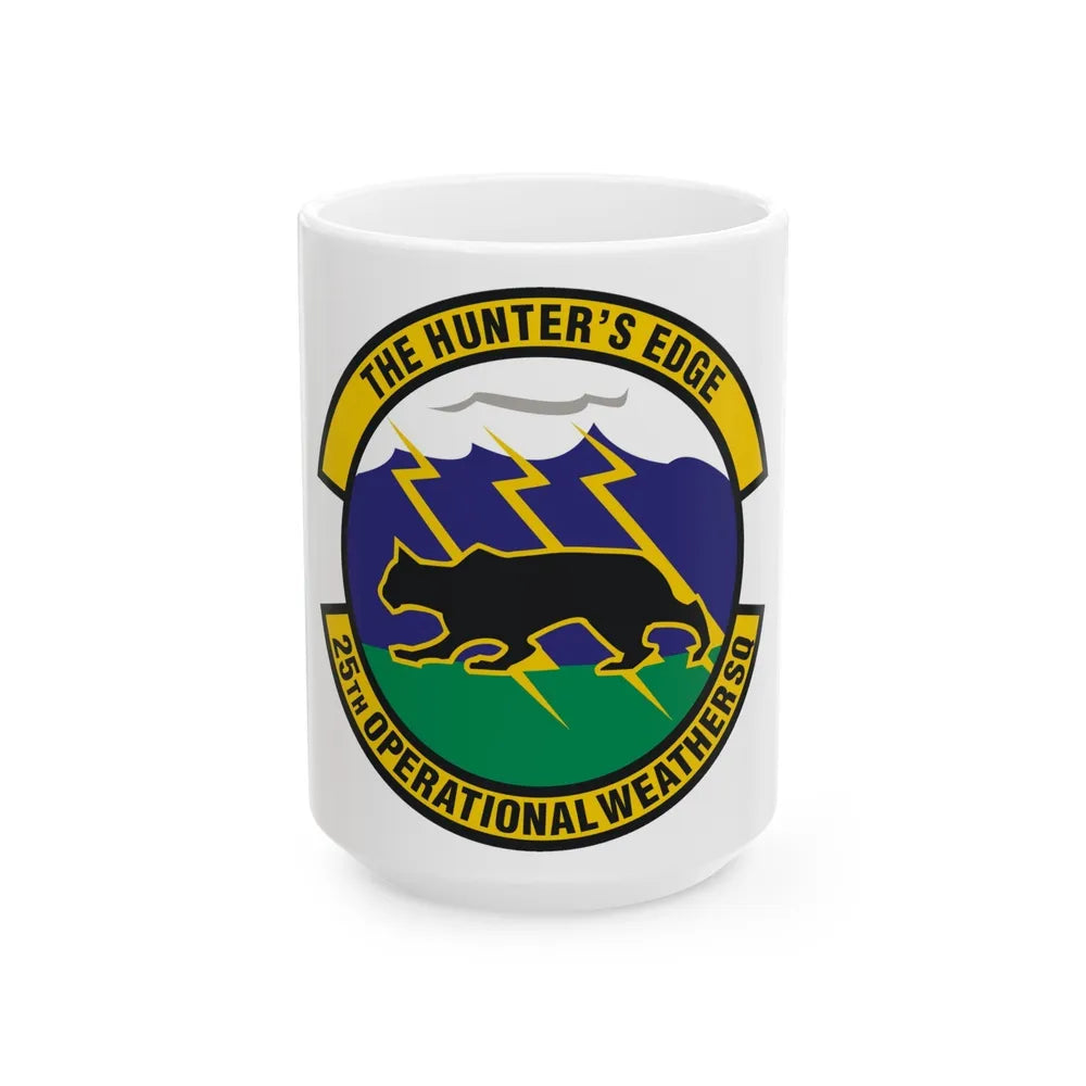 25th Operational Weather Squadron (U.S. Air Force) White Coffee Mug-15oz-Go Mug Yourself