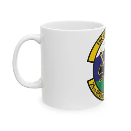 25th Operational Weather Squadron (U.S. Air Force) White Coffee Mug-Go Mug Yourself