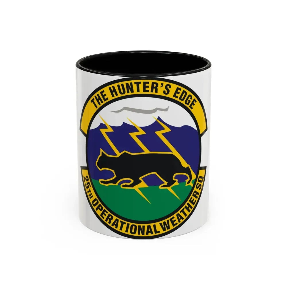 25th Operational Weather Squadron (U.S. Air Force) Accent Coffee Mug 11oz Black - Go Mug Yourself