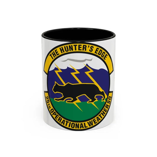 25th Operational Weather Squadron (U.S. Air Force) Accent Coffee Mug 11oz Black - Go Mug Yourself