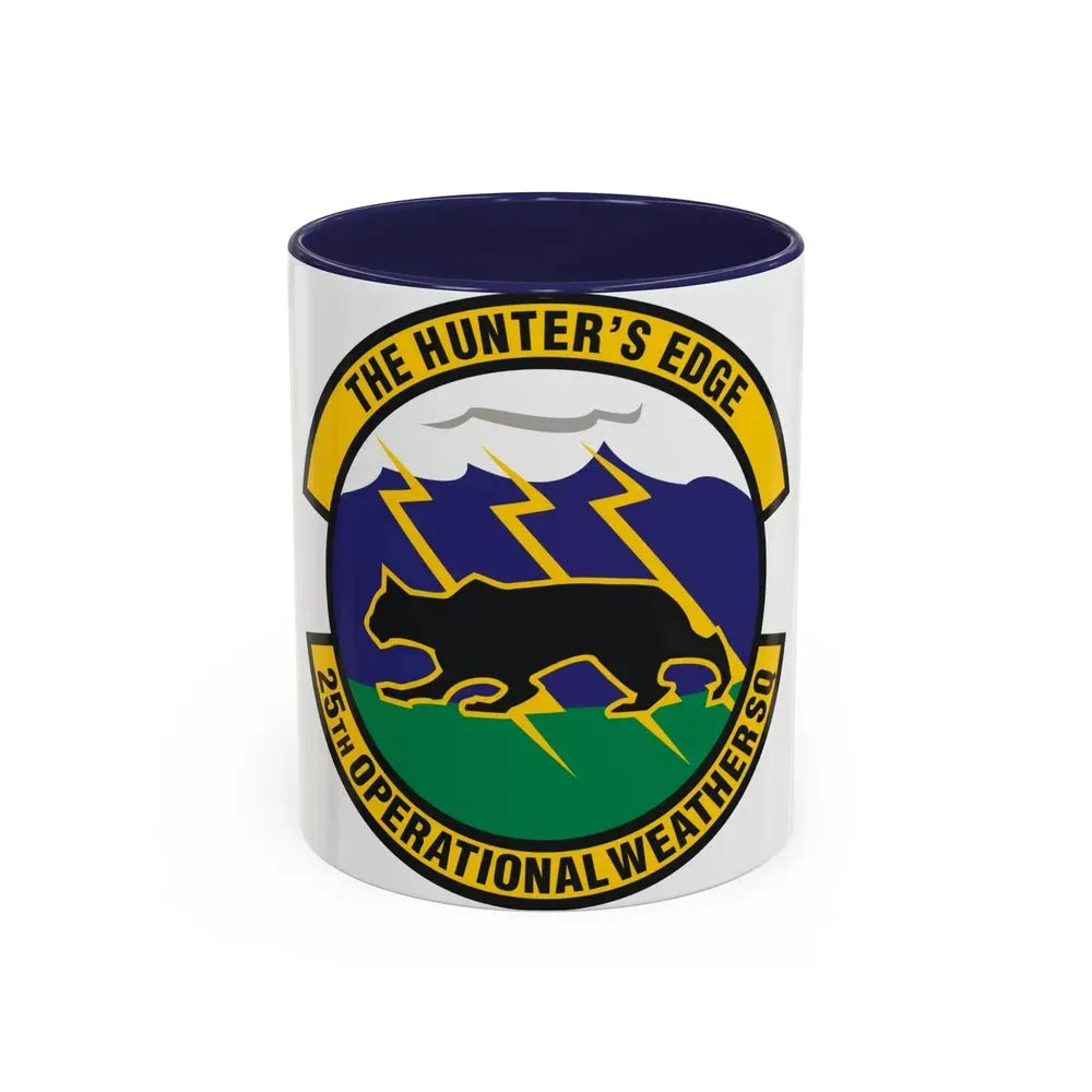 25th Operational Weather Squadron (U.S. Air Force) Accent Coffee Mug 11oz Navy - Go Mug Yourself