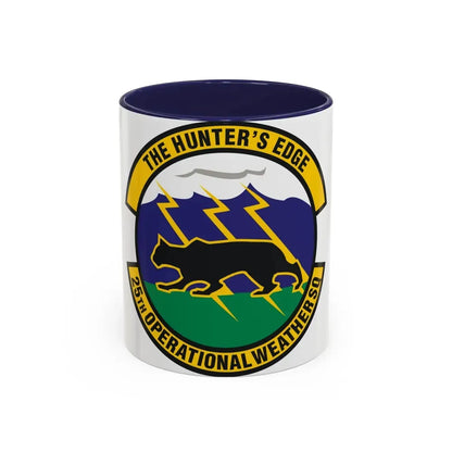 25th Operational Weather Squadron (U.S. Air Force) Accent Coffee Mug 11oz Navy - Go Mug Yourself