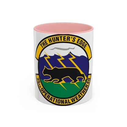 25th Operational Weather Squadron (U.S. Air Force) Accent Coffee Mug 11oz Pink - Go Mug Yourself