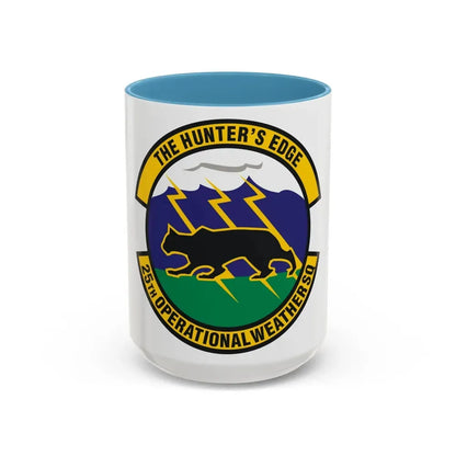 25th Operational Weather Squadron (U.S. Air Force) Accent Coffee Mug 15oz Light Blue - Go Mug Yourself