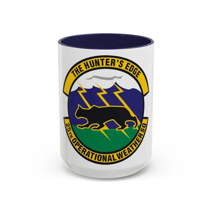 25th Operational Weather Squadron (U.S. Air Force) Accent Coffee Mug 15oz Navy - Go Mug Yourself