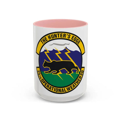 25th Operational Weather Squadron (U.S. Air Force) Accent Coffee Mug 15oz Pink - Go Mug Yourself