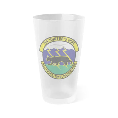 25th Operational Weather Squadron (U.S. Air Force) Frosted Pint Glass 16oz 16oz Frosted - Go Mug Yourself