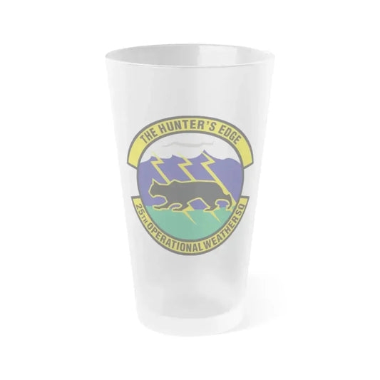 25th Operational Weather Squadron (U.S. Air Force) Frosted Pint Glass 16oz 16oz Frosted - Go Mug Yourself