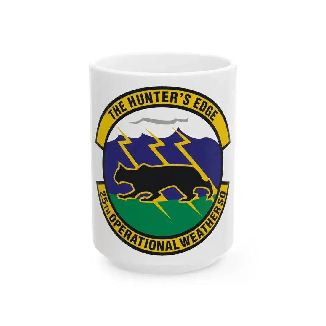 25th Operational Weather Squadron (U.S. Air Force) White Coffee Mug 15oz - Go Mug Yourself