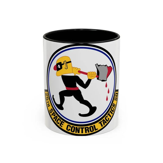 25th Space Control Tactics Squadron (U.S. Air Force) Accent Coffee Mug 11oz Black - Go Mug Yourself