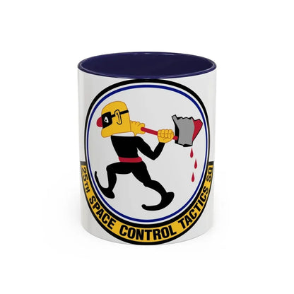 25th Space Control Tactics Squadron (U.S. Air Force) Accent Coffee Mug 11oz Navy - Go Mug Yourself