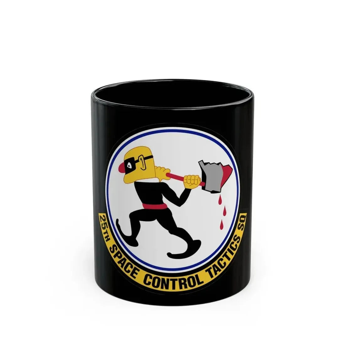 25th Space Control Tactics Squadron (U.S. Air Force) Black Coffee Mug 11oz - Go Mug Yourself