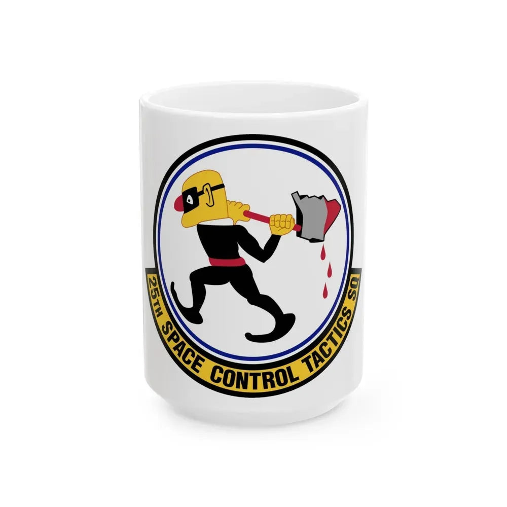 25th Space Control Tactics Squadron (U.S. Air Force) White Coffee Mug 15oz - Go Mug Yourself