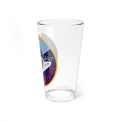 25th year USS Kitty Hawk CV 63 (U.S. Navy) Pint Glass 16oz-Go Mug Yourself