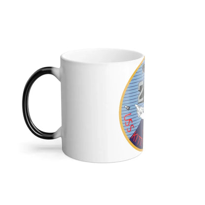 25th year USS Kitty Hawk CV 63 (U.S. Navy) Color Changing Mug 11oz - Go Mug Yourself