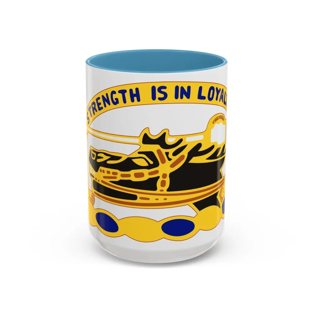 26 Cavalry Regiment (U.S. Army) Accent Coffee Mug-15oz-Light Blue-Go Mug Yourself