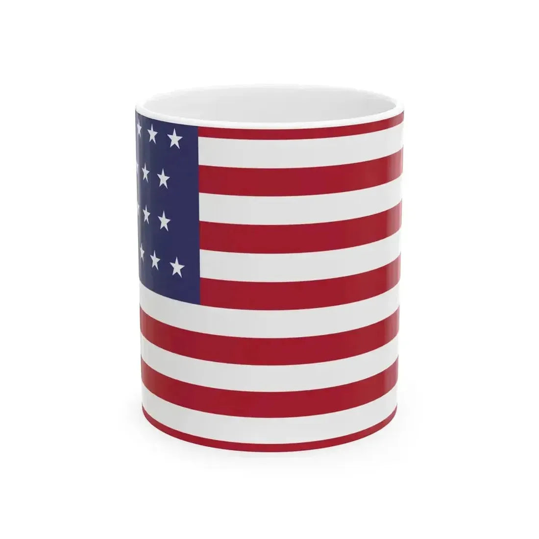 26 Star US Flag (United States) White Coffee Mug 11oz - Go Mug Yourself