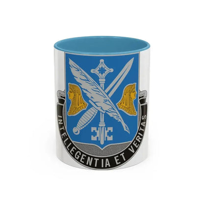 260 Military Intelligence Battalion (U.S. Army) Accent Coffee Mug 11oz Light Blue - Go Mug Yourself