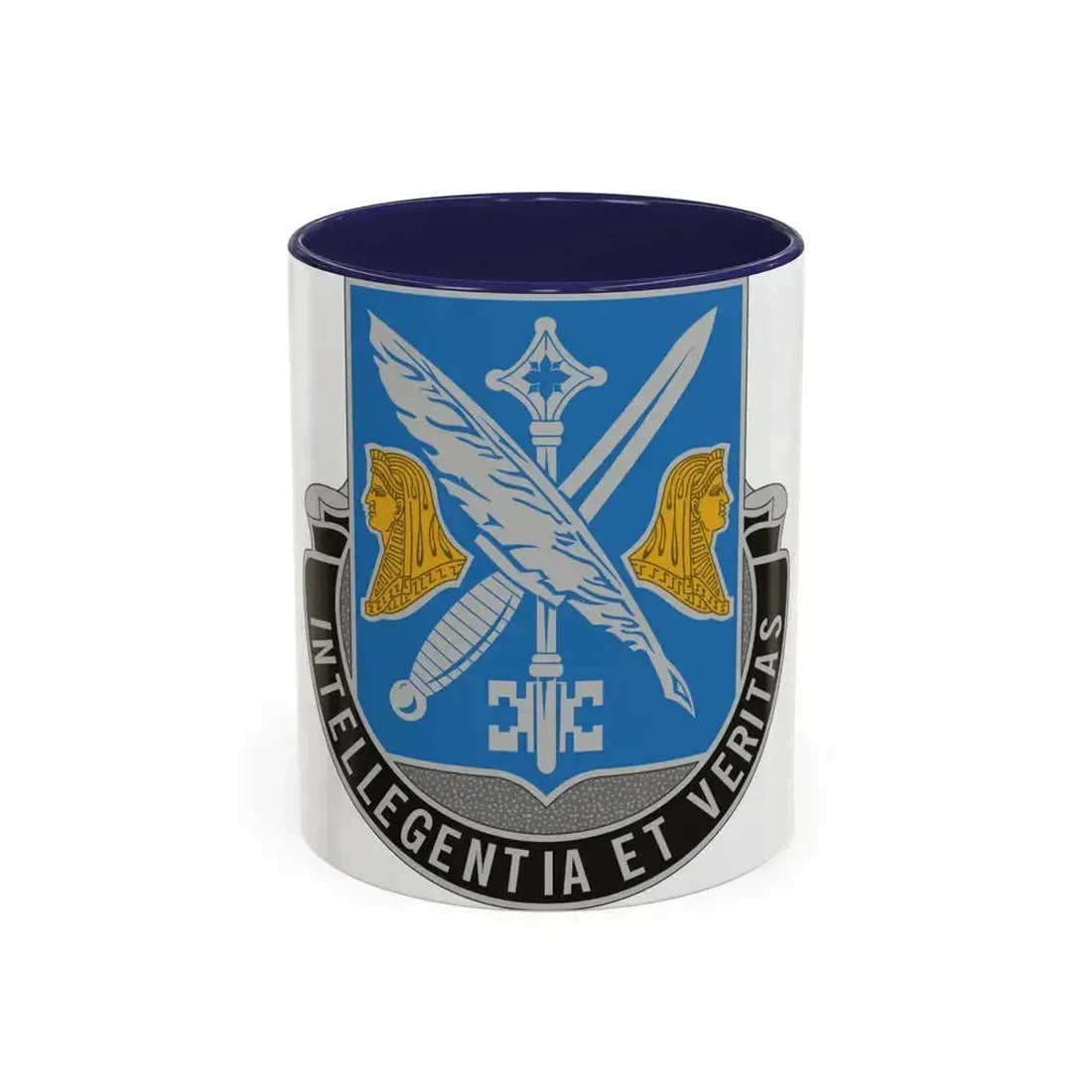 260 Military Intelligence Battalion (U.S. Army) Accent Coffee Mug 11oz Navy - Go Mug Yourself