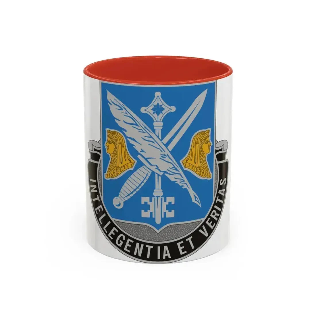 260 Military Intelligence Battalion (U.S. Army) Accent Coffee Mug 11oz Red - Go Mug Yourself