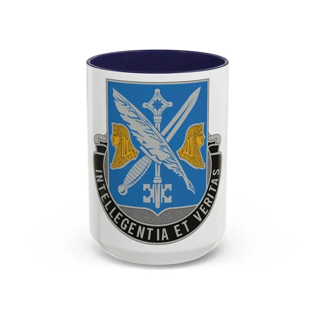 260 Military Intelligence Battalion (U.S. Army) Accent Coffee Mug 15oz Navy - Go Mug Yourself