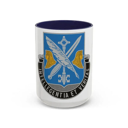 260 Military Intelligence Battalion (U.S. Army) Accent Coffee Mug 15oz Navy - Go Mug Yourself