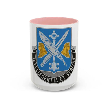 260 Military Intelligence Battalion (U.S. Army) Accent Coffee Mug 15oz Pink - Go Mug Yourself