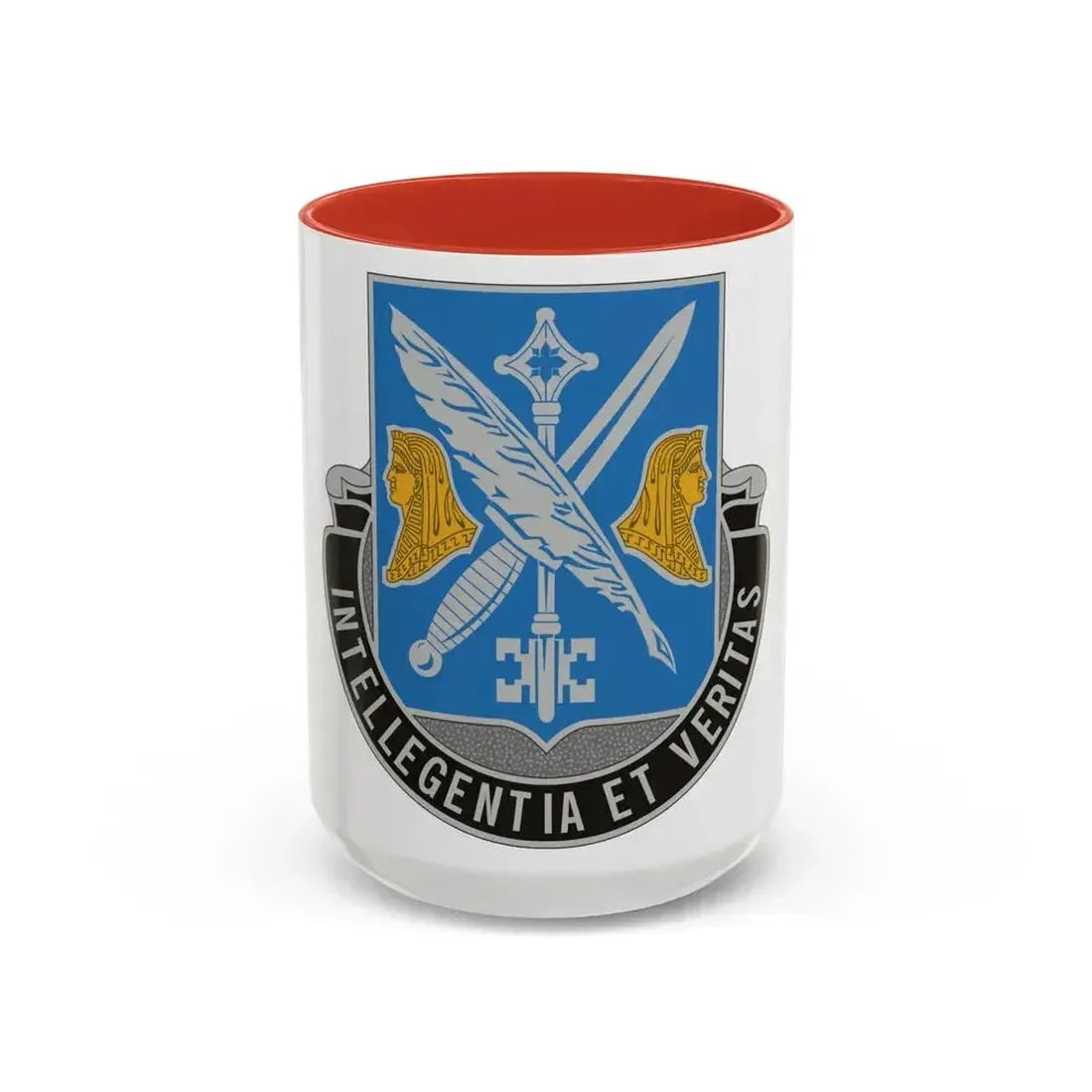 260 Military Intelligence Battalion (U.S. Army) Accent Coffee Mug 15oz Red - Go Mug Yourself