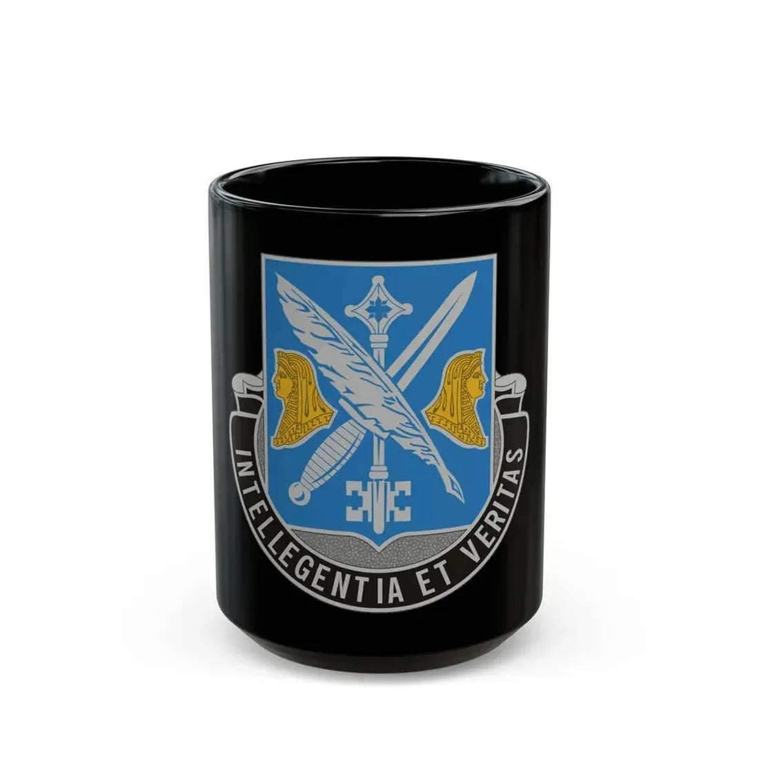 260 Military Intelligence Battalion (U.S. Army) Black Coffee Mug 15oz - Go Mug Yourself