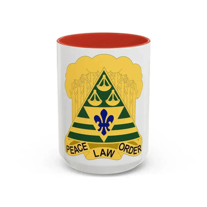 260 Military Police Command 2 (U.S. Army) Accent Coffee Mug 15oz Red - Go Mug Yourself